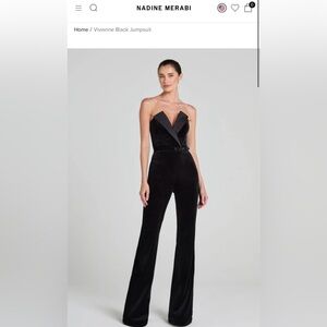 Nadine Merabi “Vivianne” Tux Jumpsuit XS